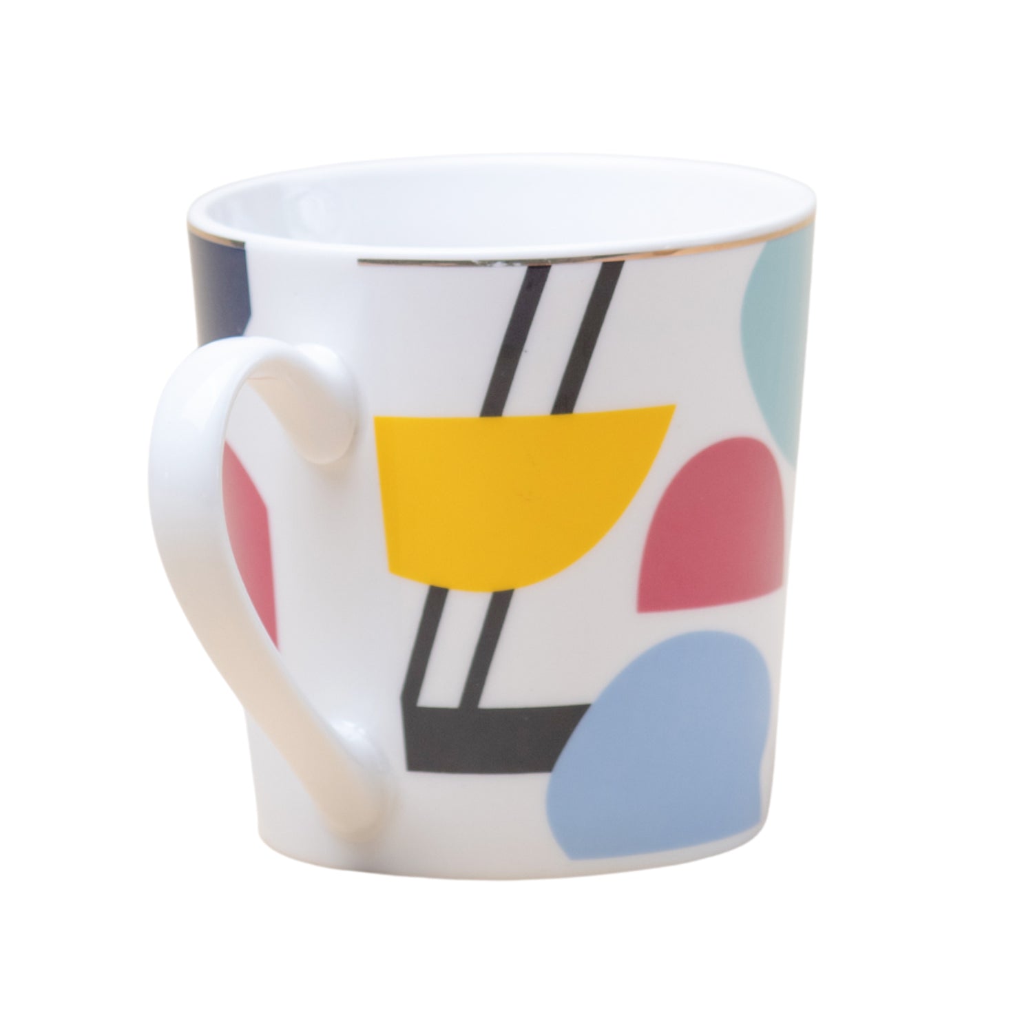 Multicolor Ceramic Coffee Mug 450 Ml - Abstract Pattern, Cups & Mugs