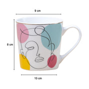 Multicolor Ceramic Coffee Mug 450 Ml - Abstract, Cups & Mugs