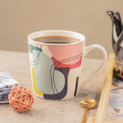 Multicolor Ceramic Coffee Mug 450 Ml - Abstract Cups & Mugs