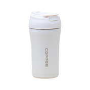 White Stainless Steel Travel Mug 400mL