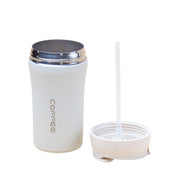 White Stainless Steel Travel Mug 400mL
