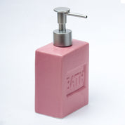 Maroon Ceramic Liquid Soap Dispenser - Plain, Bath Accessories