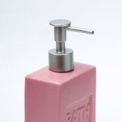 Maroon Ceramic Liquid Soap Dispenser - Plain, Bath Accessories