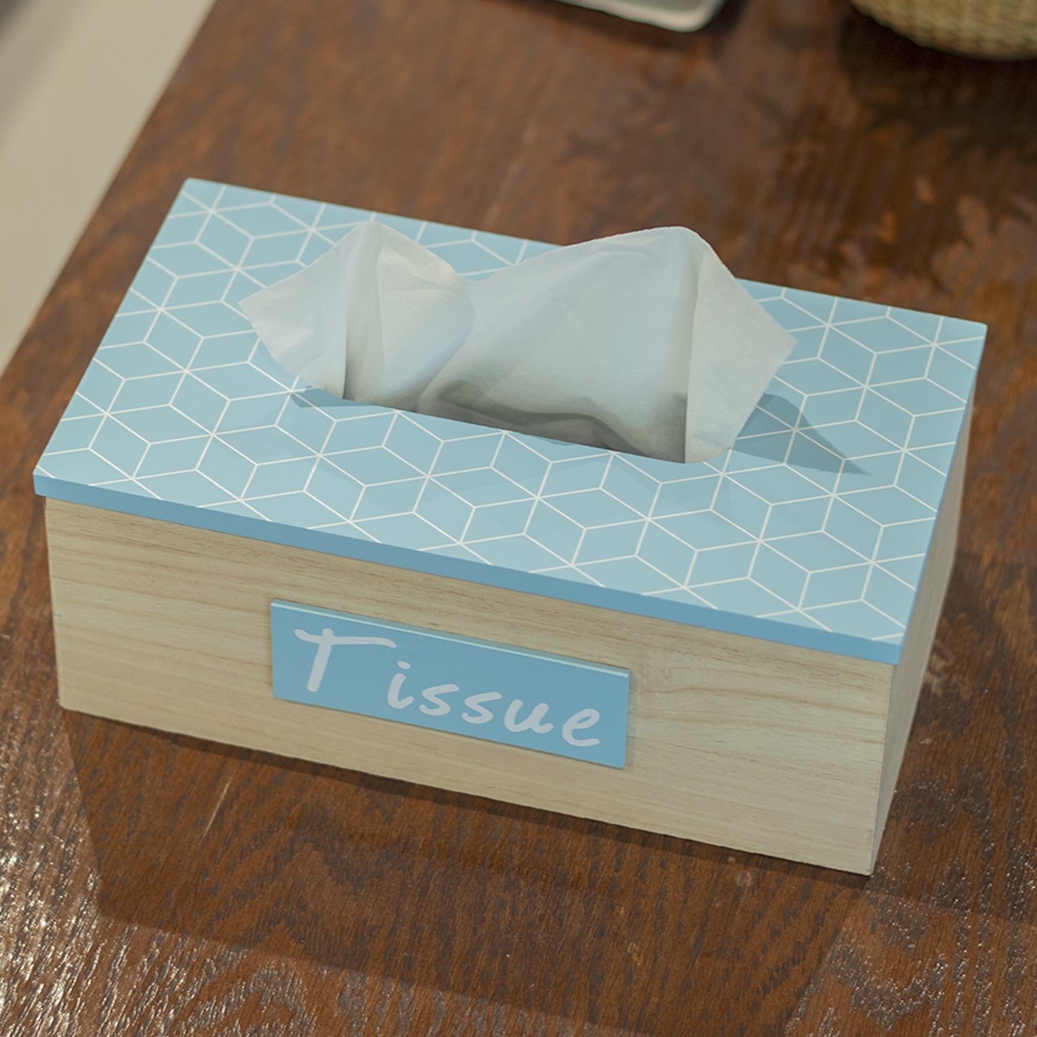 Exquisite Blue Tissue Holder Box