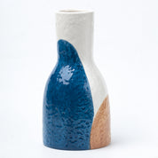 Multicolor Ceramic Vase - Abstract Design Flower Holder