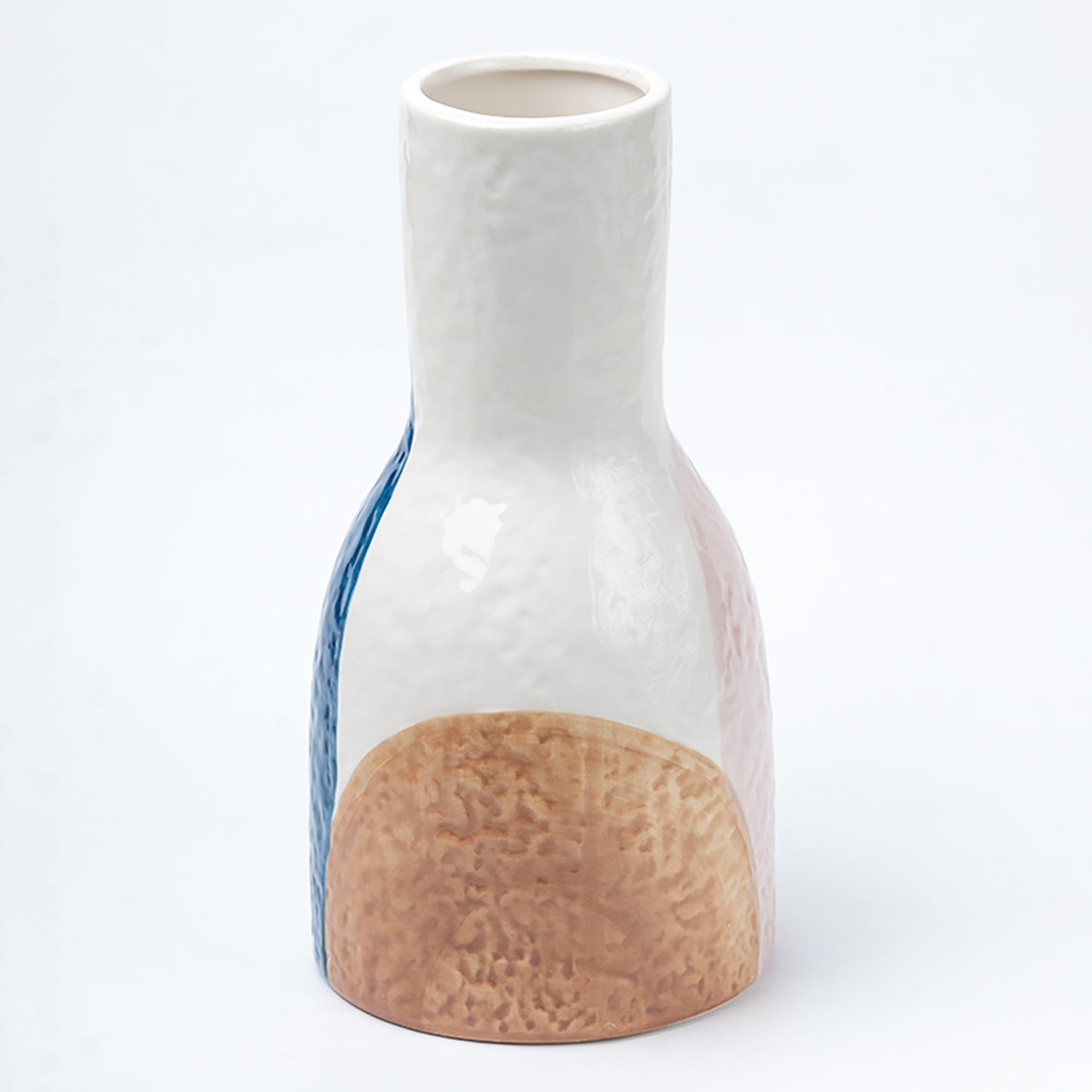 Multicolor Ceramic Vase - Abstract Design Flower Holder