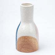 Multicolor Ceramic Vase - Abstract Design Flower Holder