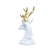 White Glossy Reindeer Head Shaped Decorative Deer