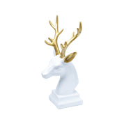 White Glossy Reindeer Head Shaped Decorative Deer