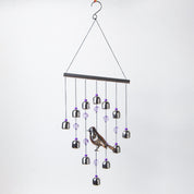 Unique Silver Decorative Wind Chime For Home - 18 X 2 X 48 Cm