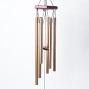 Unique Golden Decorative Wind Chime For Home - 9.5 X 9.5 X 64 Cm