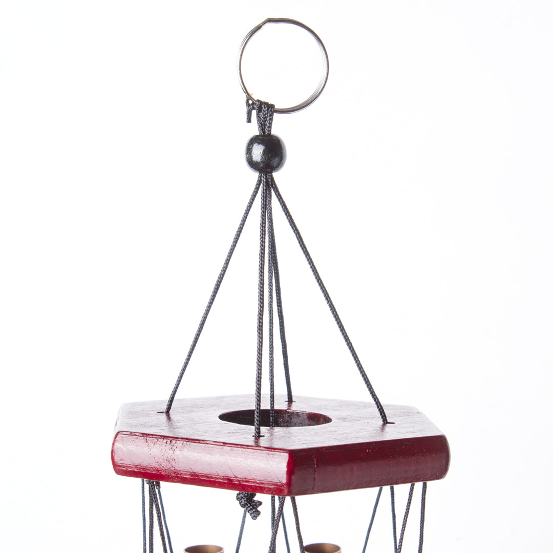 Unique Golden Decorative Wind Chime For Home - 9.5 X 9.5 X 64 Cm