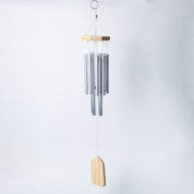 Unique Silver Decorative Wind Chime For Home - 8.5 X 8.5 X 57 Cm