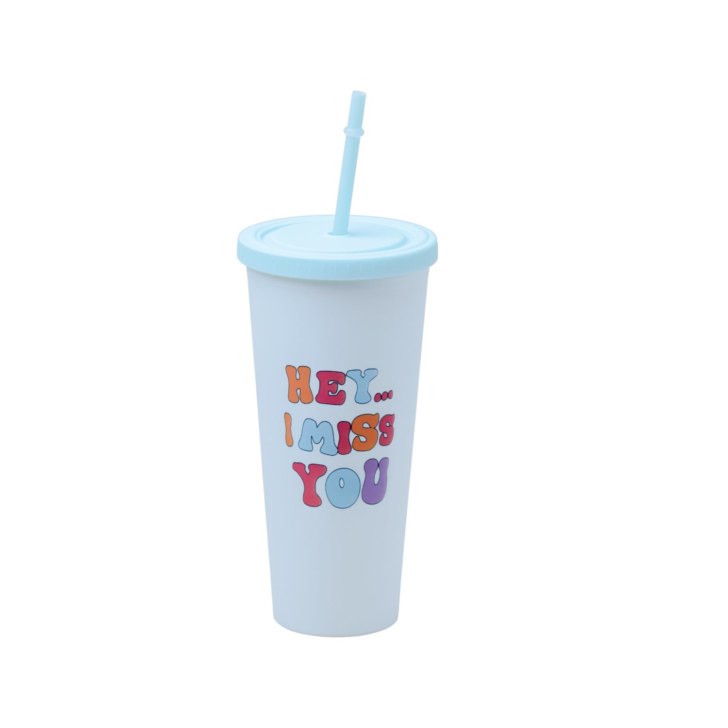 Sipper Tumbler 650ml - White & Blue