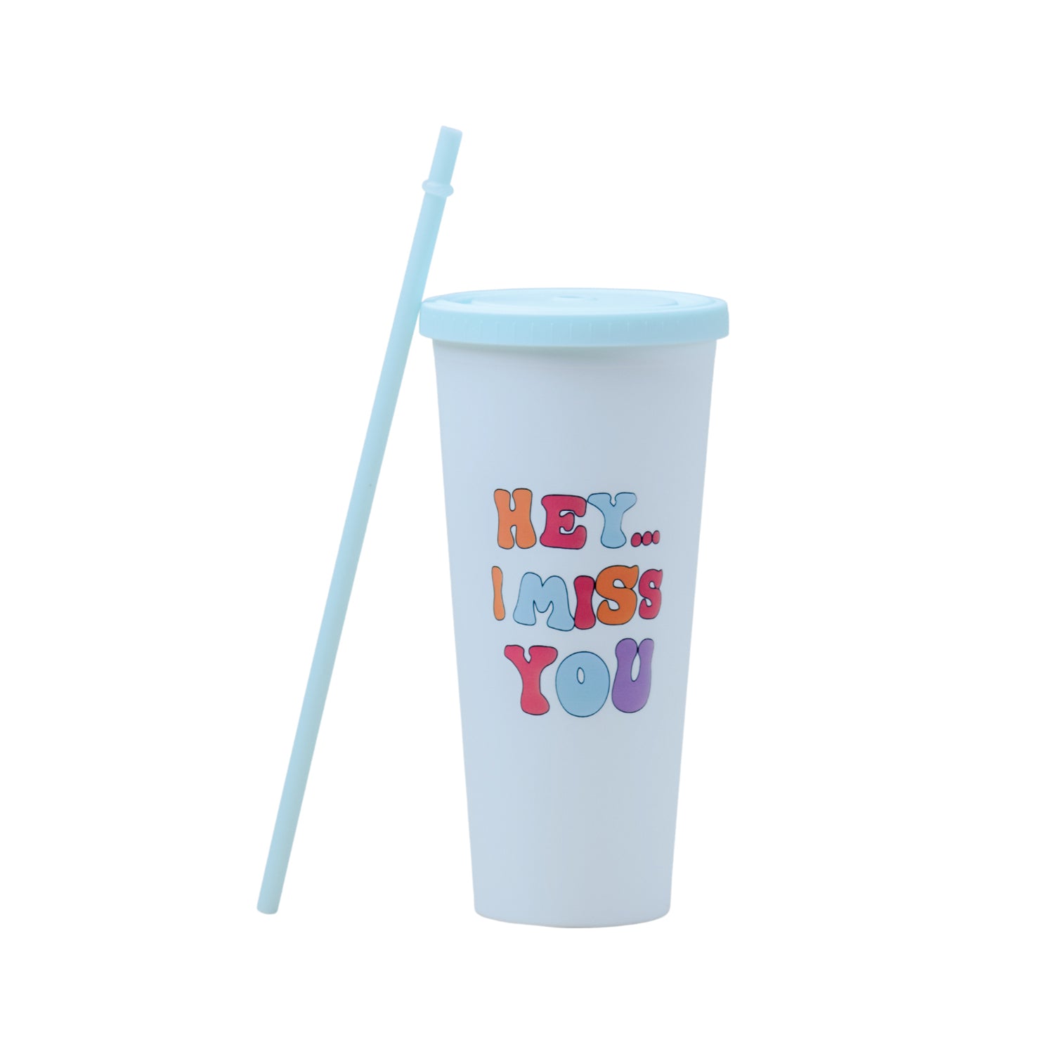 Sipper Tumbler 650ml - White & Blue
