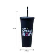 Sipper Tumbler Cup 650ml - Black
