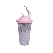 Reuseable Tumbler Sipper Cup With Lid - Pink, 450mL