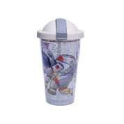 Reuseable Tumbler Sipper Cup With Lid - Off White, 450mL