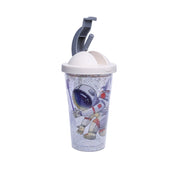 Reuseable Tumbler Sipper Cup With Lid - Off White, 450mL