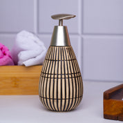 Silver Ceramic Pear Shape Soap Dispenser - 350mL