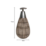 Silver Ceramic Pear Shape Soap Dispenser - 350mL