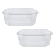 Borosilicate Food Containers (Pack of 2 - 800ml & 1200ml)