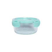 Borosilicate Food Containers (Pack of 2 - 410ml & 570ml) Green Lid