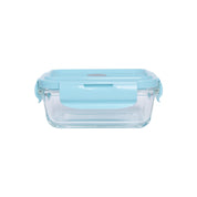 Borosilicate Food Containers (Pack of 2 - 330ml) Blue Lid