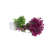 Burgundy Faux Flower Vase For Home Décor