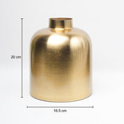 VON CASA Gold Cylindrical Flower Vase