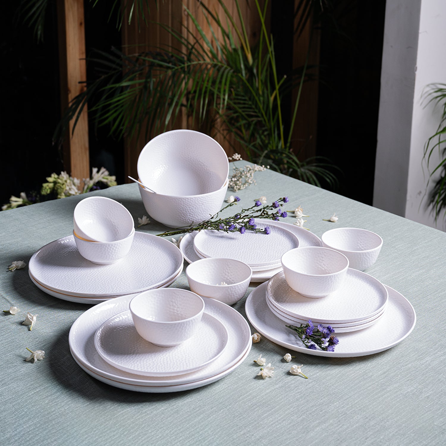 White Dinner Sets 20 Pcs - Main Image