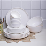 White Dinner Sets - 20 Pcs
