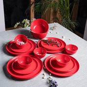 Red Dinner Sets - 20 Pcs