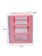 Stylish Pink 4 Layer Table Drawer - MARKET99