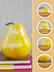 Decorative Ceramic Yellow Pear