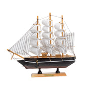 Sailing Boat Decorative Showpiece - Black