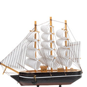 Sailing Boat Decorative Showpiece - Black