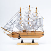 Sailing Boat Decorative Showpiece - Brown