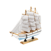 Sailing Boat Decorative Showpiece - White