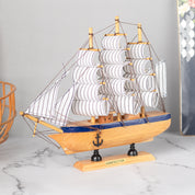 New Sailing Boat Decorative Showpiece - Brown