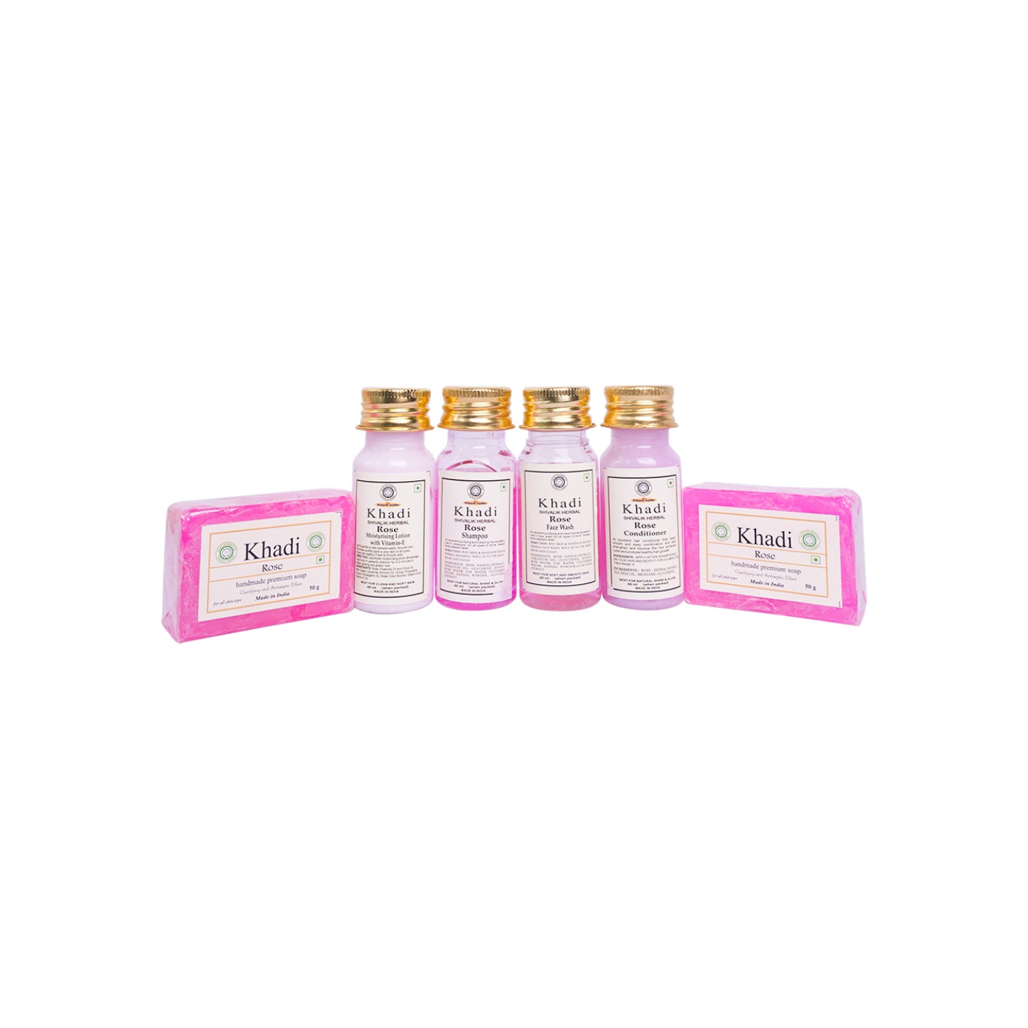 New Travel Kit Rose - Set Of 6, Pink