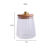 Borosilicate Glass Jar - 500Ml, Glass Texture