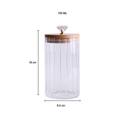 Borosilicate Glass Jar - 700Ml, Glass Texture