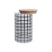 Borosilicate Glass Jar - 900Ml, Square Prints