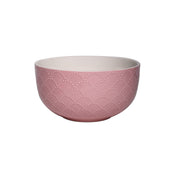 Pink Ceramic Bowl - 580Ml, Fish Scale