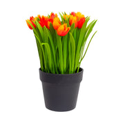 VON CASA Red Lily Artificial Potted Plant