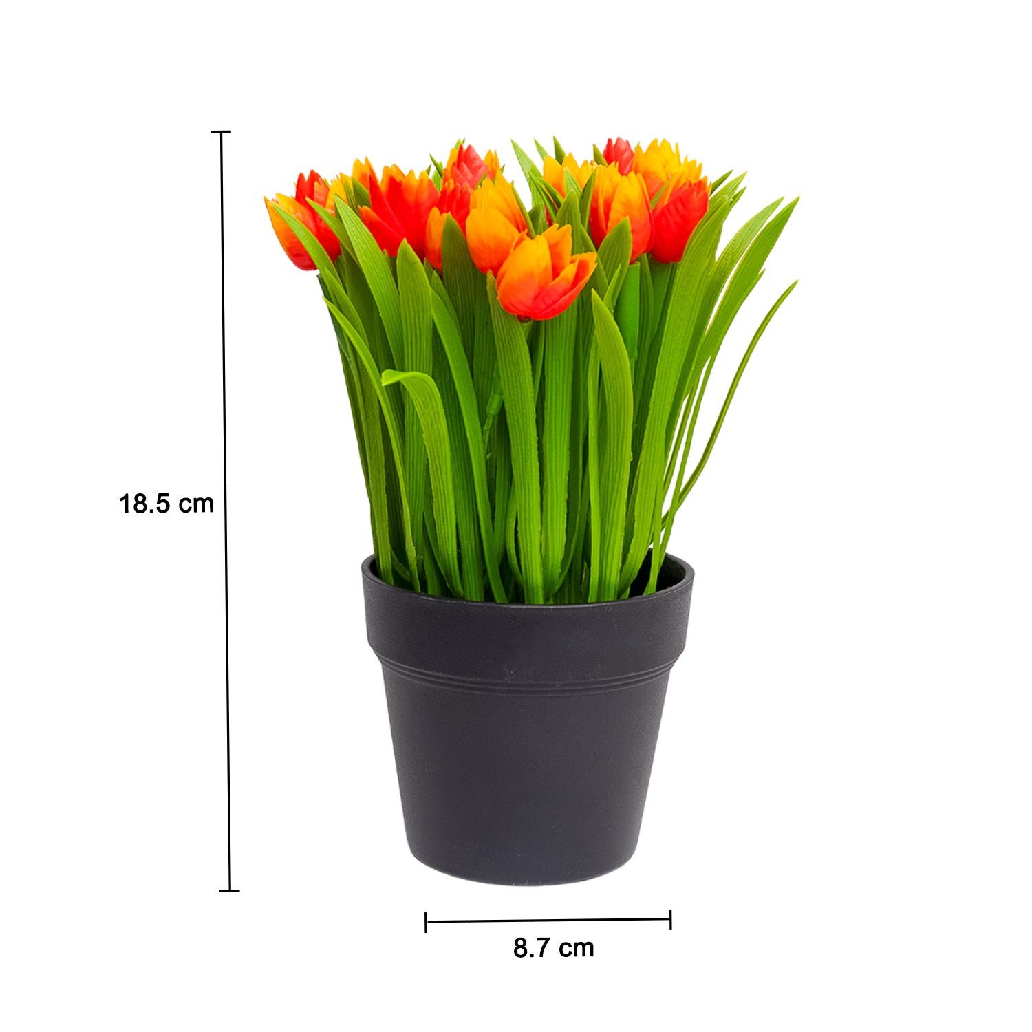 VON CASA Red Lily Artificial Potted Plant