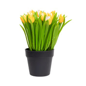 VON CASA Yellow Lily Artificial Potted Plant