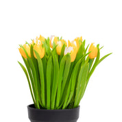 VON CASA Yellow Lily Artificial Potted Plant