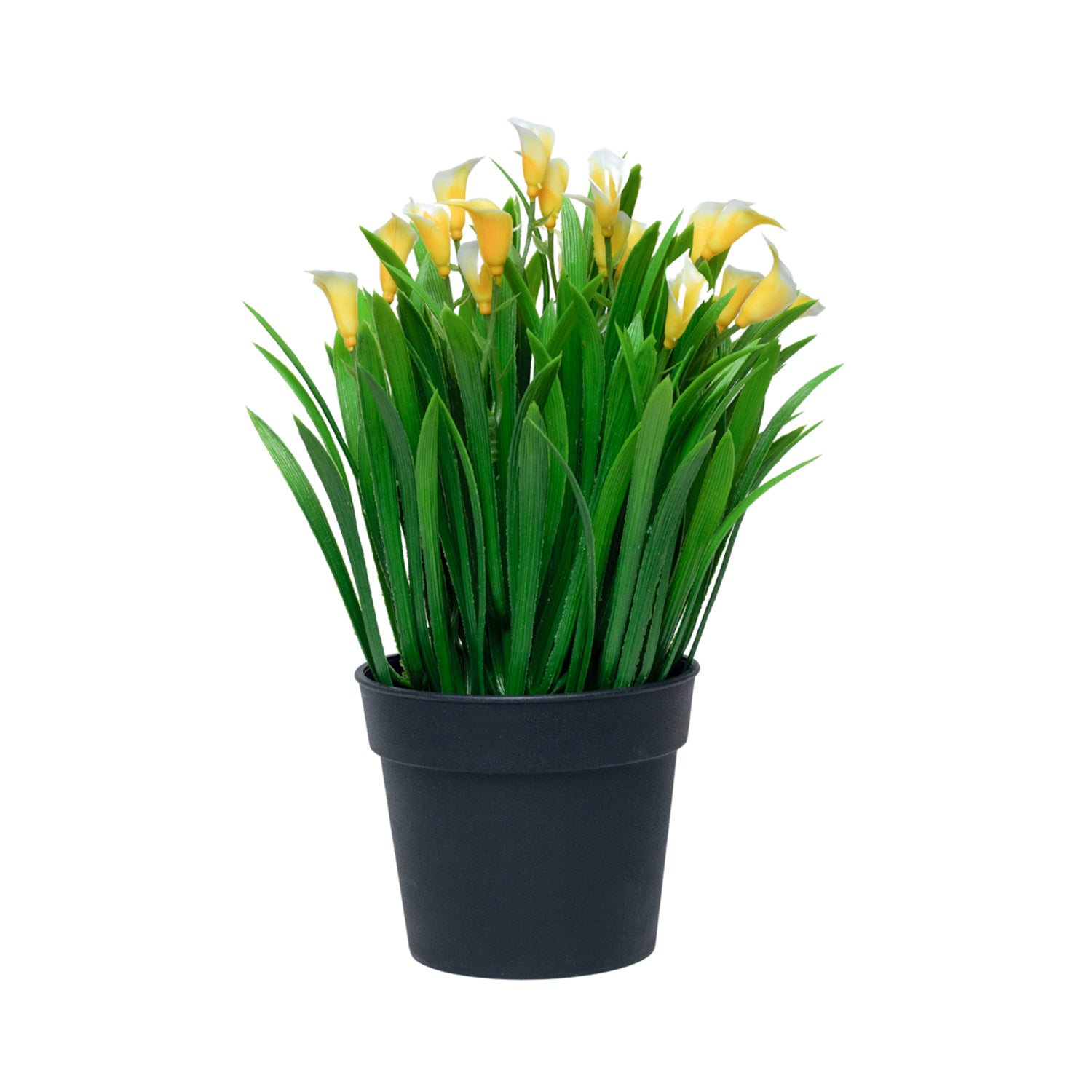 White Artificial Flower With Pot